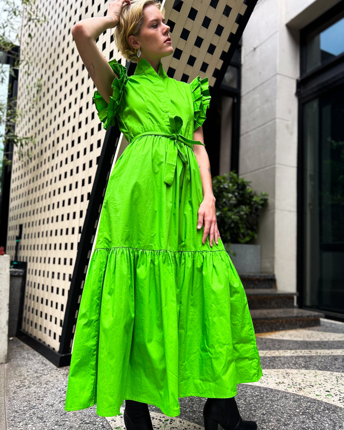 Vulindlela Dress Summer Green