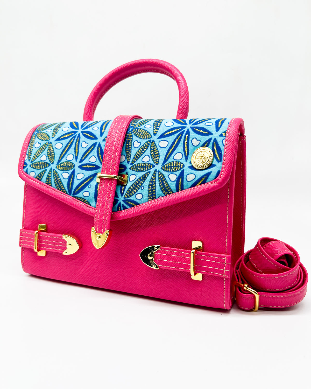 Dolongo Pink & Turquoise Print